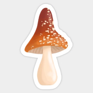 Toadstool Mushroom Sticker